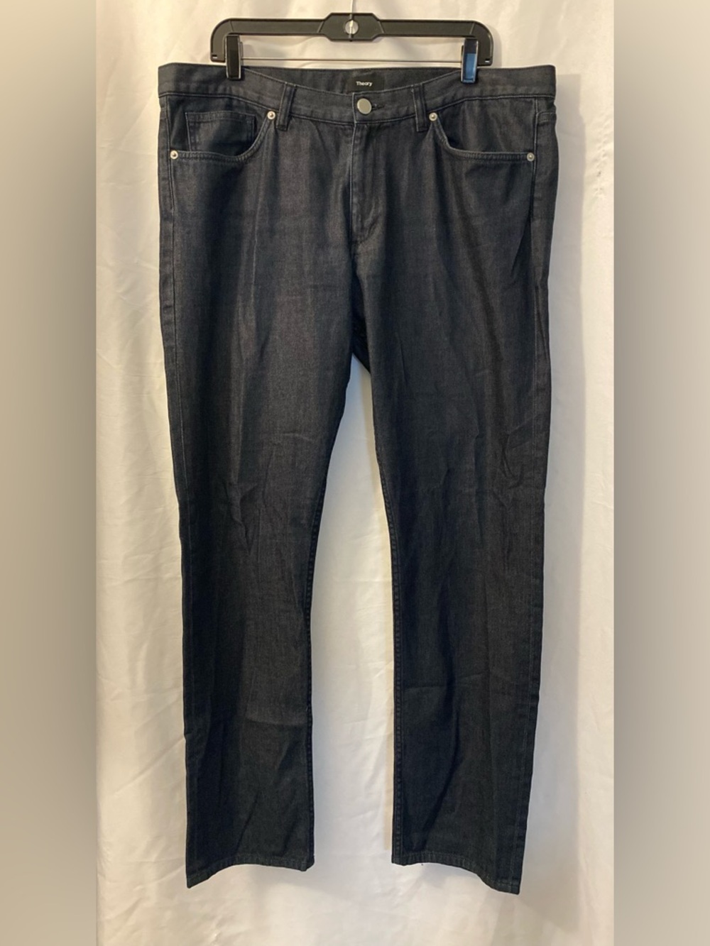 Theory Men's Dark Black Slim Straight Jeans